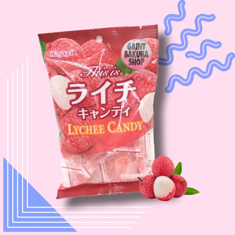 

Kasugai Lychee candy / permen jepang / permen impor / snack jepang / snack impor / camilan jepang