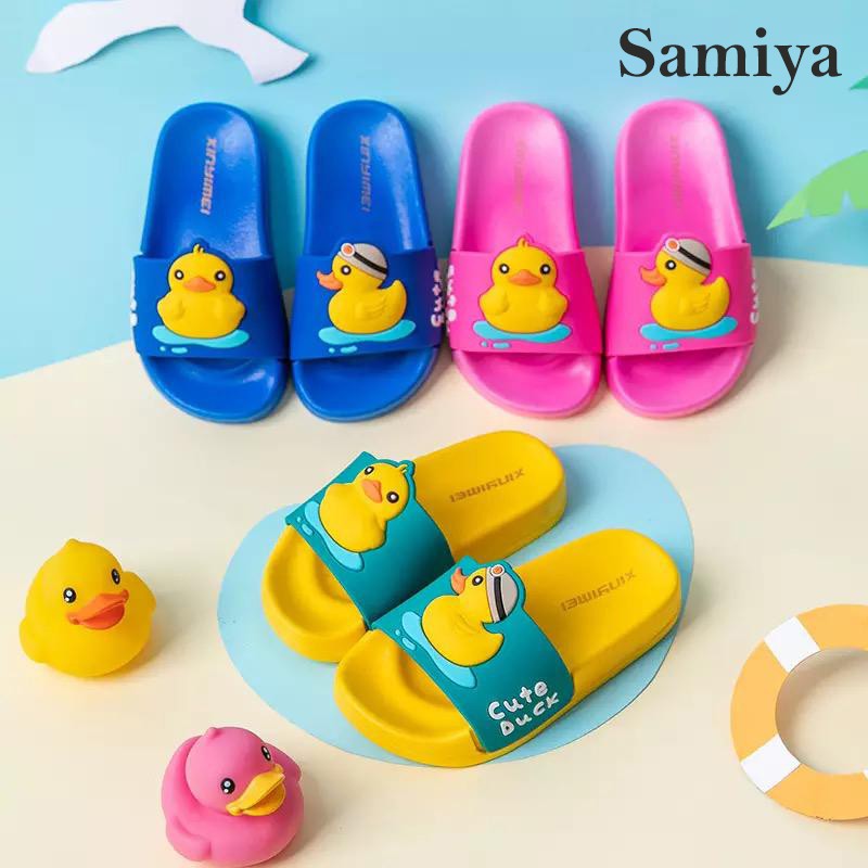 sandal selop anak motif bebek ORIGINAL / kids duck slippers / sendal anak lucu laki laki perempuan