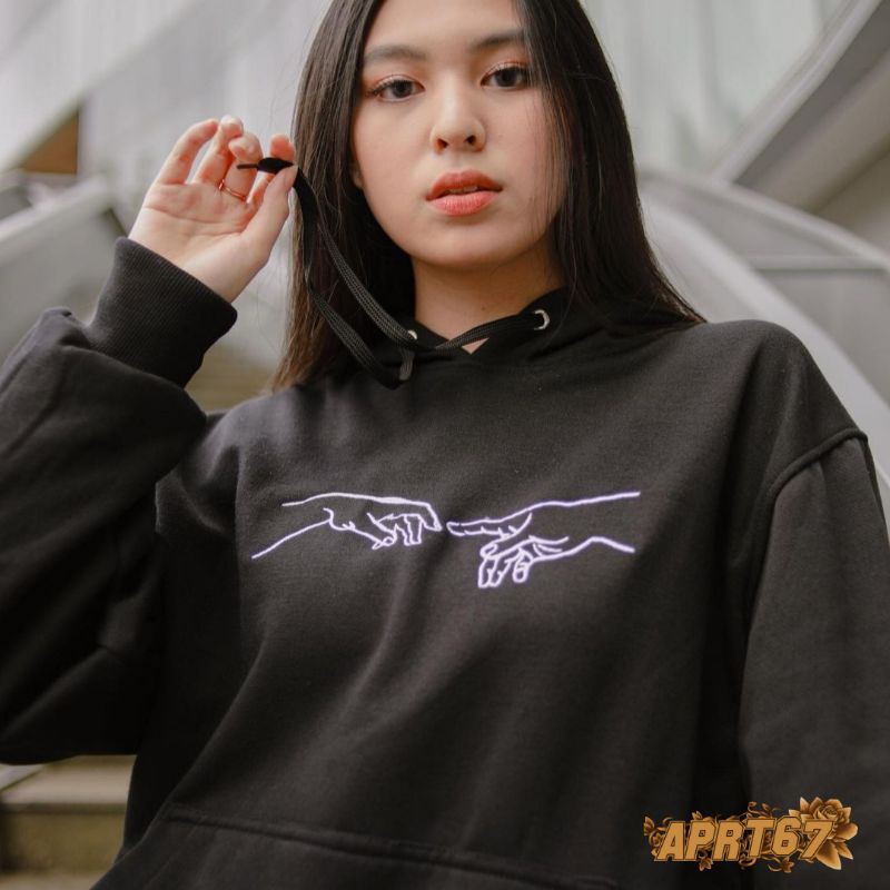 PREMIUM JAKET HOODIE COUPLE BORDIR WANITA & PRIA MURAH DI MALANG, SWEATER HOODIE COUPLE LUCU