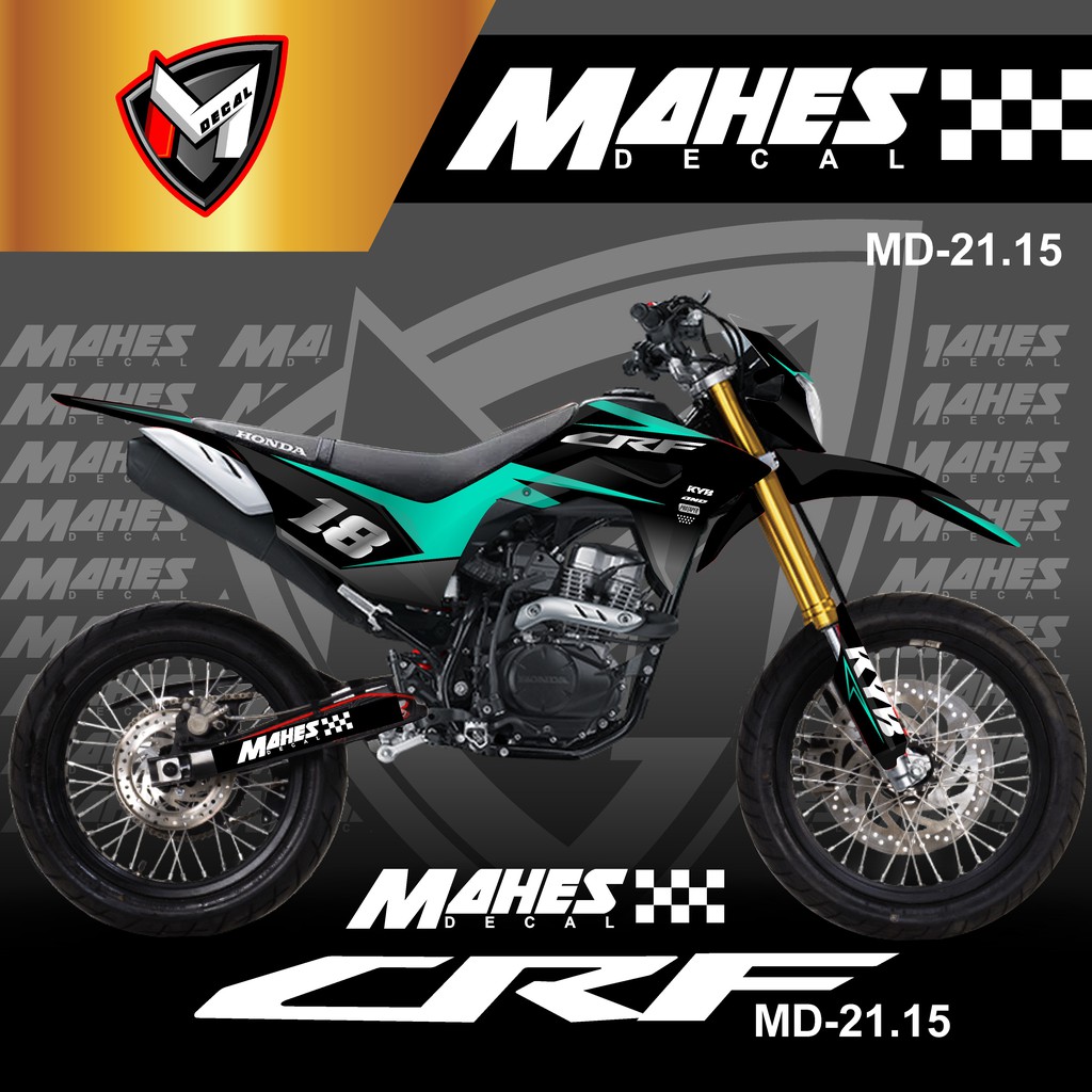 Jual Decal Sticker Motor Cross CRF 150L Fullbody Dekal Stiker CRF 150 L Desain Trail Supermoto MD 21 15 Indonesia Shopee Indonesia