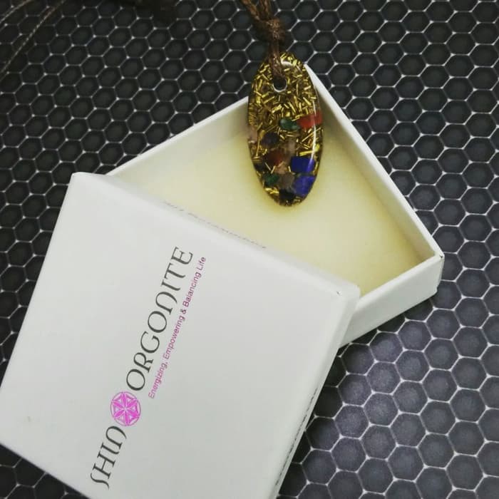 Kalung   Pendant Oval Orgonite