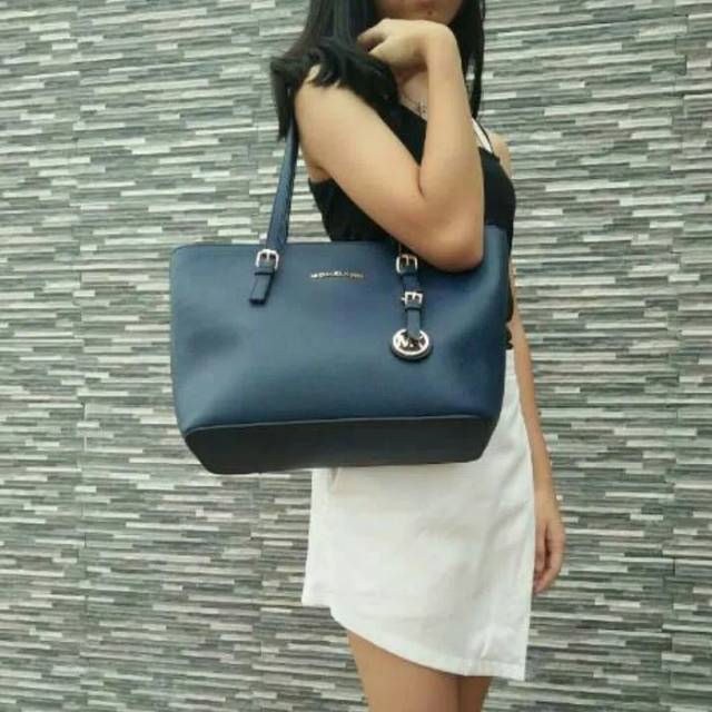 DEROZA jetset [Navy/ Biru Dongker] Tas Wanita Kerja Murah Fashion Kulit Fashionista Trendy Trendi He