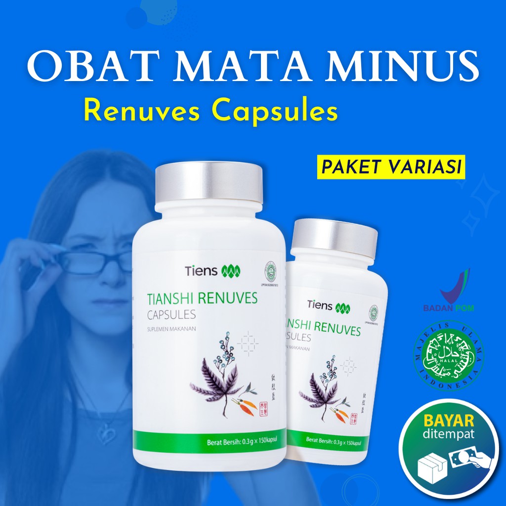 Obat Mata Minus Bpom Renuves Tiens Original Mengurangi Mata Minus Ampuh Obat Mata Minus Herbal