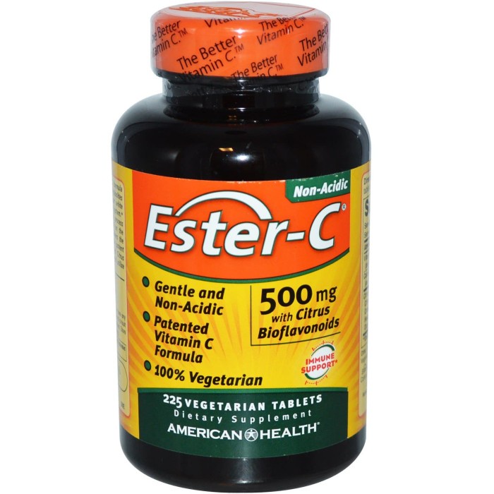 American Health Ester - C 500 mg 225 Tabs with Bioflavonoid / Ester C