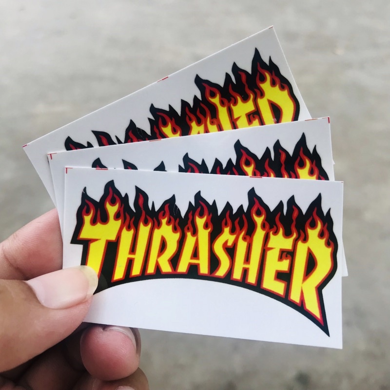 Stiker Distro Brand Clothing - Thrasher