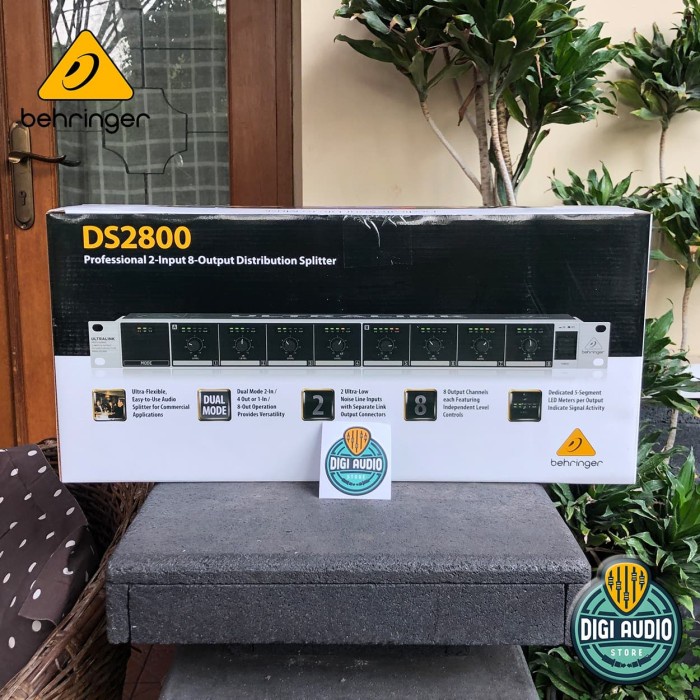 {suhadistore} Behringer DS2800 Audio Spliter 2 input 8 output Splitter Audio Signal Limited