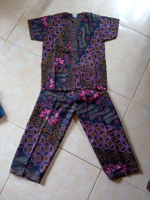Piyama Batik Anak (5-13th)full Obras