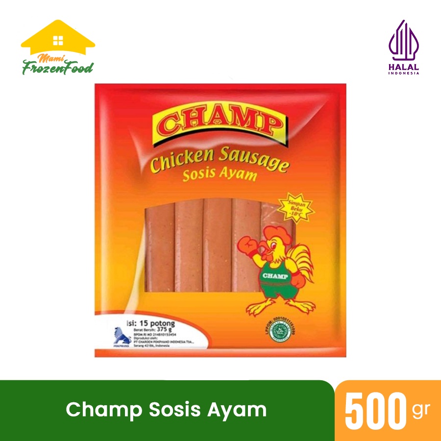 

Champ Sosis Ayam/Sosis Sapi/Sosis Bakar Jumbo Ayam (375gr/500gr)