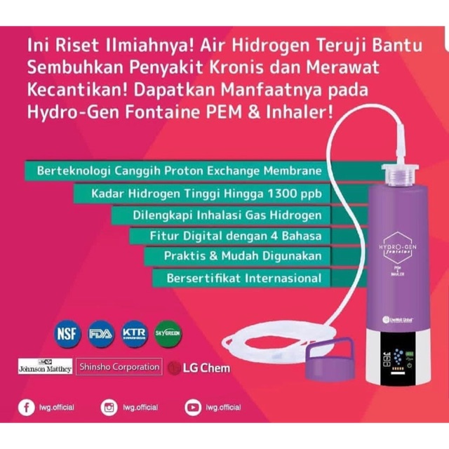HYDROGEN FONTAINE PEM Inhaler - Fontaine LWG