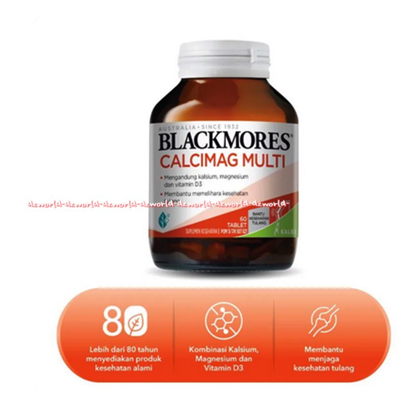 Blackmores Calcimag Multi 60Tablets Vitamin D Suplemen Untuk Tulang Blackmore