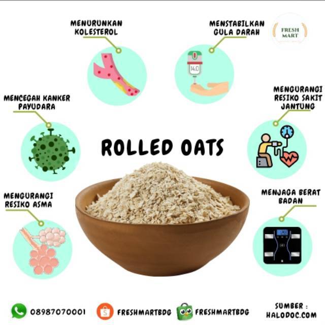 

Rolled Oats old fashioned 1kg murah