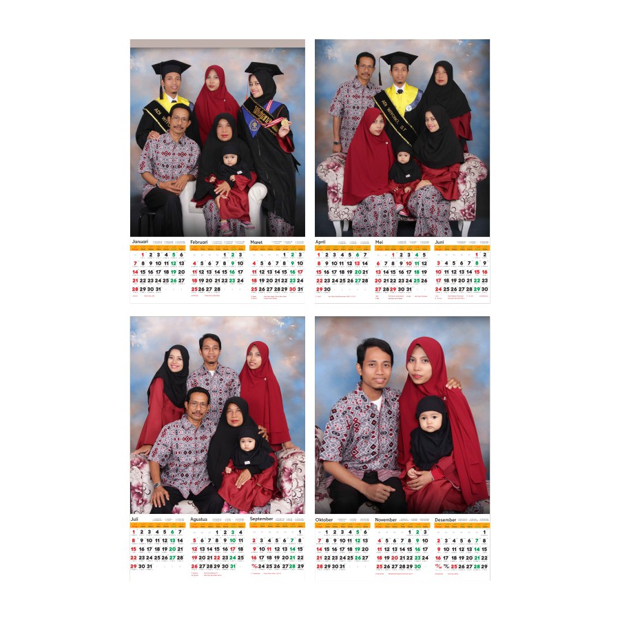  Kalender  Dinding 2021 Custom gambar sendiri  Free Desain  