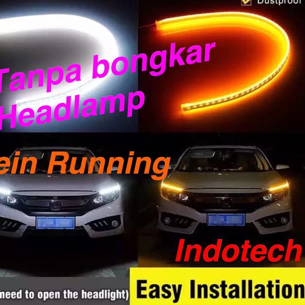 Led Alis Drl Mobil Putih Kuning Tanpa Bongkar Headlamp