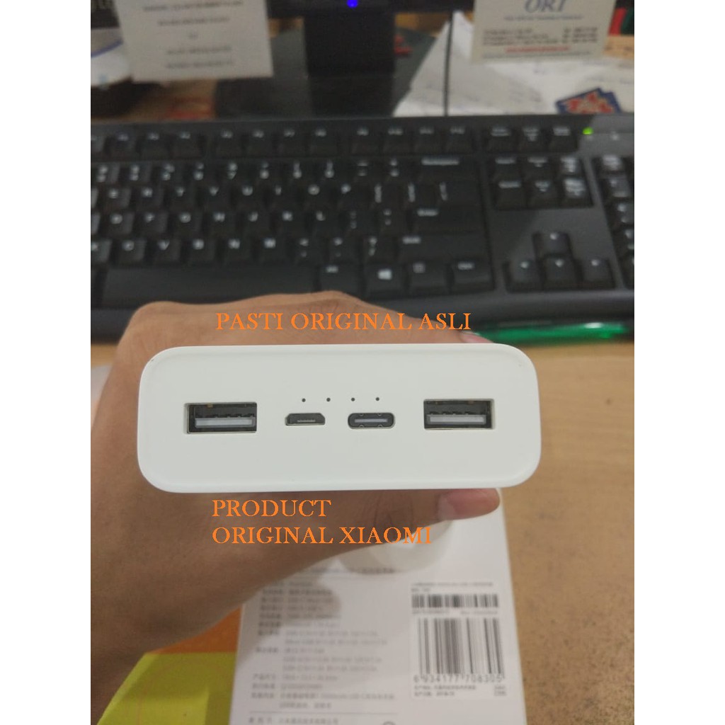 Power Bank XIAOMI 20000mAh Mi3  18W Fast Charging / Ultimate m20 20000mah Original100% Generasi ke 3