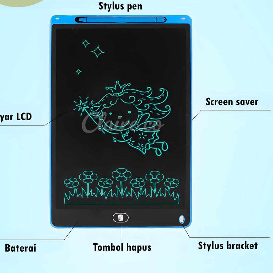 

ケ LCD Writing Tablet / Drawing Pad / Papan Tulis LCD Gambar Mainan 8,5 Inch Edukasi カ