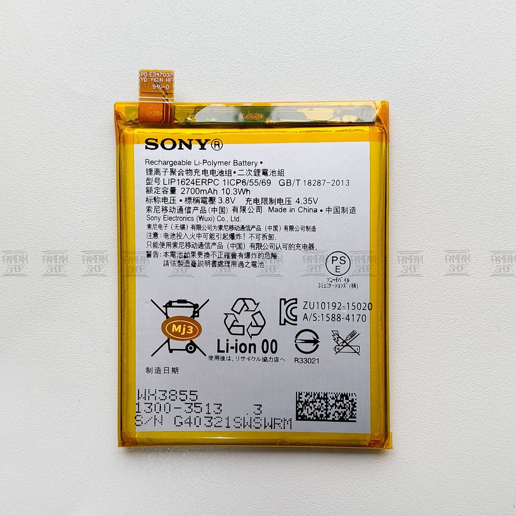 Baterai Sony Xperia X Performance XP LIP1624ERPC F8132 F8131 AU SOV33 SO-04H SO-04H Original OEM Batrai Battery Batre HP Ori Handphone