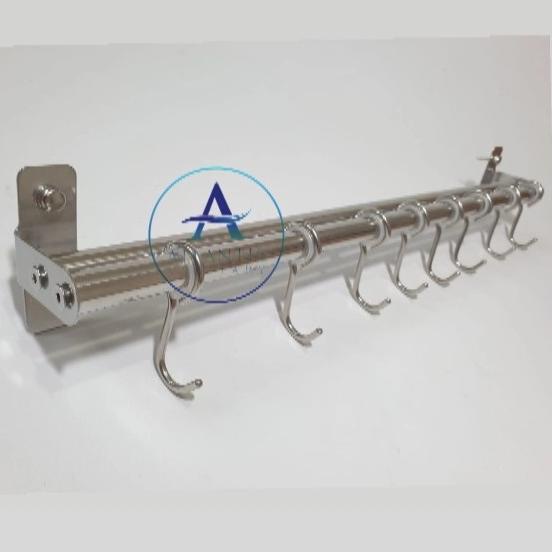 Gantungan Dapur Geser/Gantungan Panci/Kapstok Geser Panjang 50Cm