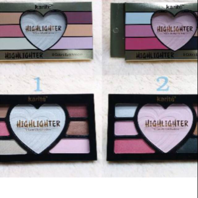 Highlighter + eyeshadow 6warna By KARITE