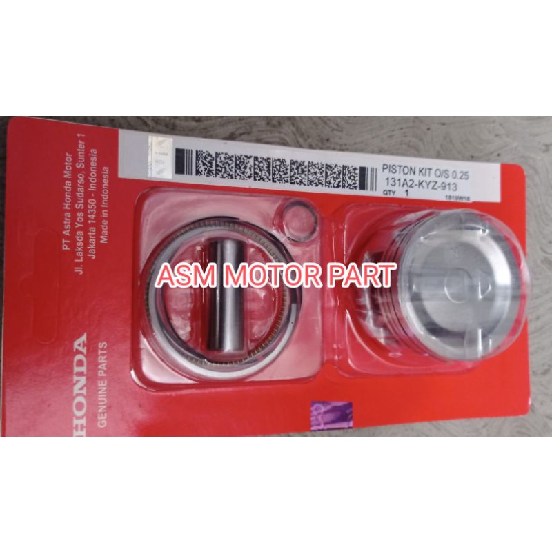 PISTON KIT HONDA SUPRA X 125 SUPRA X 125 HELM IN F1 OVERSIZE, 25 OS 0,25 KYZ SEHER SUPRA X 125 OS 0,