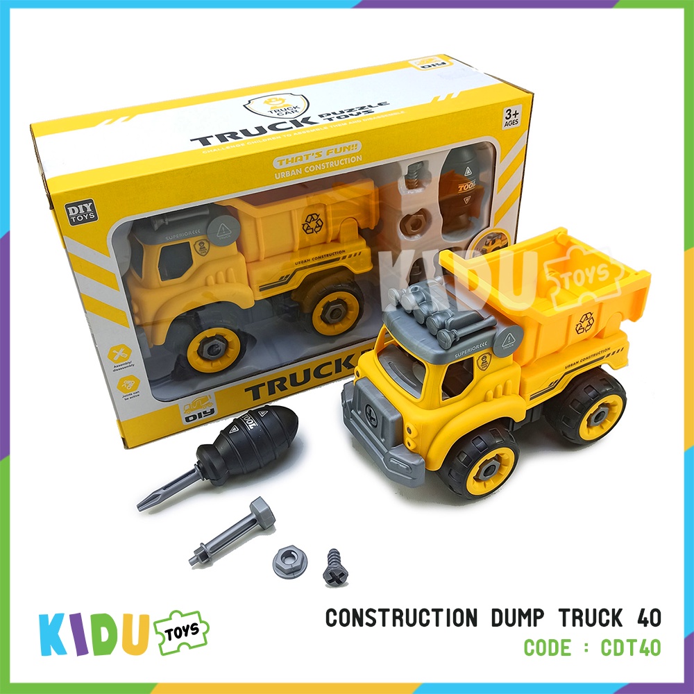 Mainan Truck Konstruksi Construction Truck Molen Dump Truck Kidu Toys