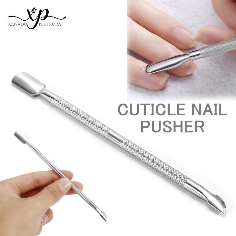 Pro Stainless Steel Cuticle Nail Pusher Manicure Pedicure Cuticle Spoon Nail File Dead Skin Push Cuticle Remover Nail Pushe4