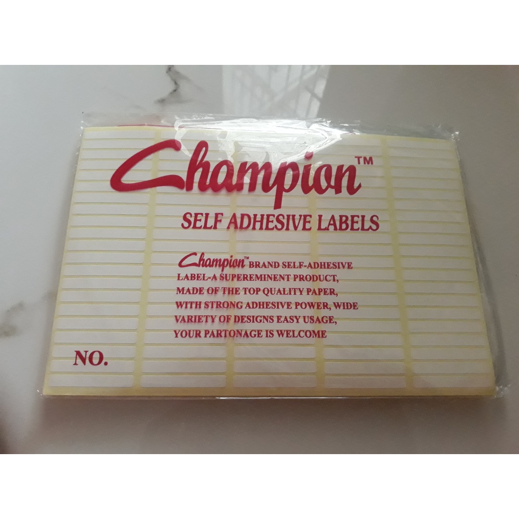 Label Harga Champion No.99