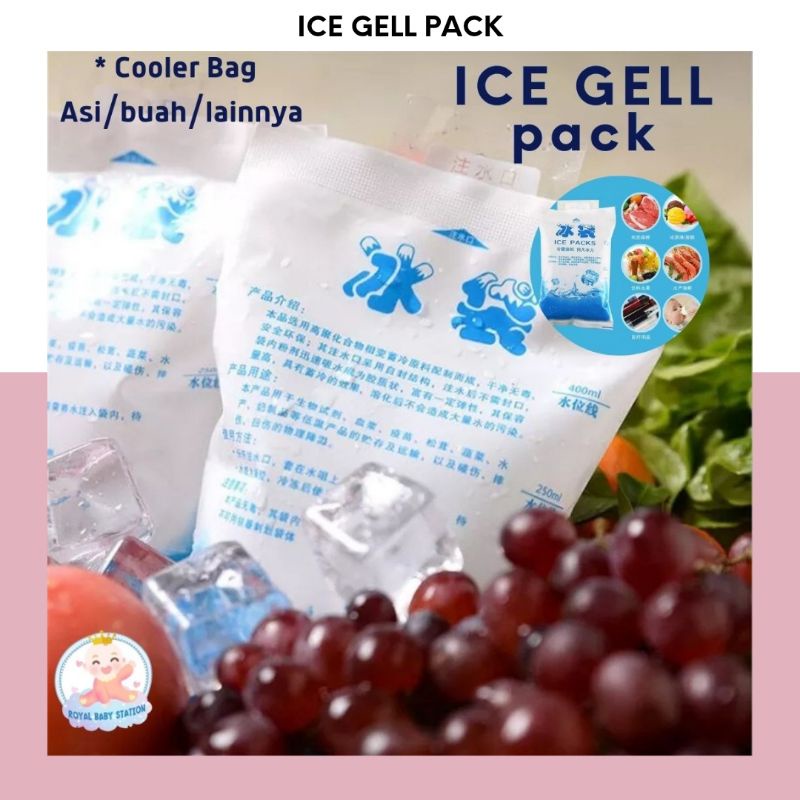 Ice Gell Pack Bag 200ml dan 400ml untuk Cooler Bag Asi dan buah