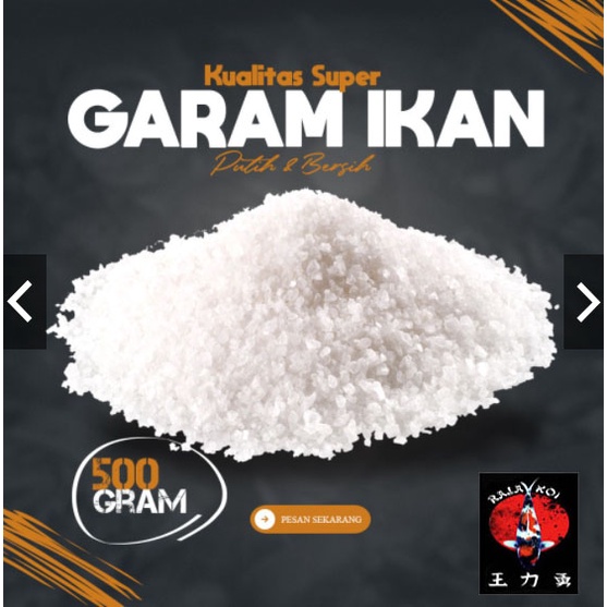 Garam Ikan Putih Bersih Kualitas K Super - 500 gram / 1/2 kg