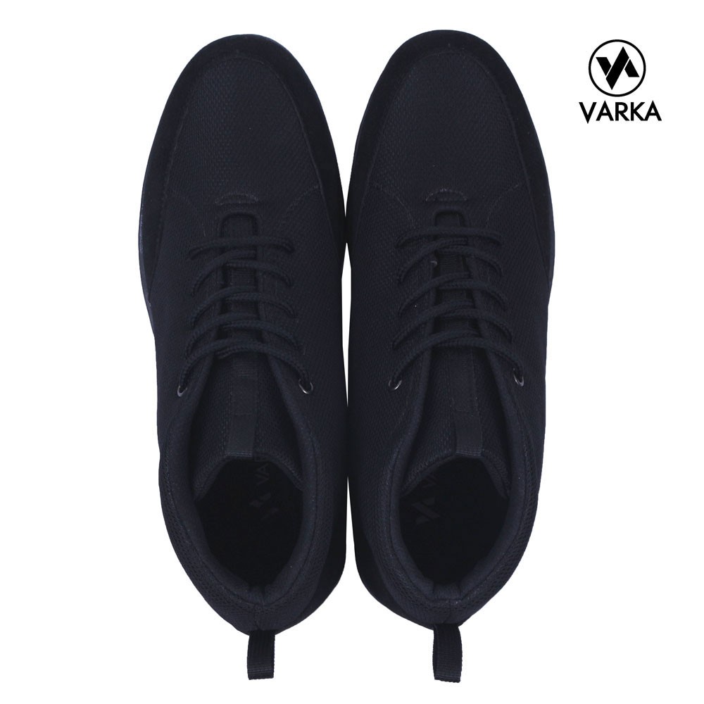 Sepatu Boots Pria Varka V 077 Sepatu Formal Boots Kuliah Kerja - Hitam