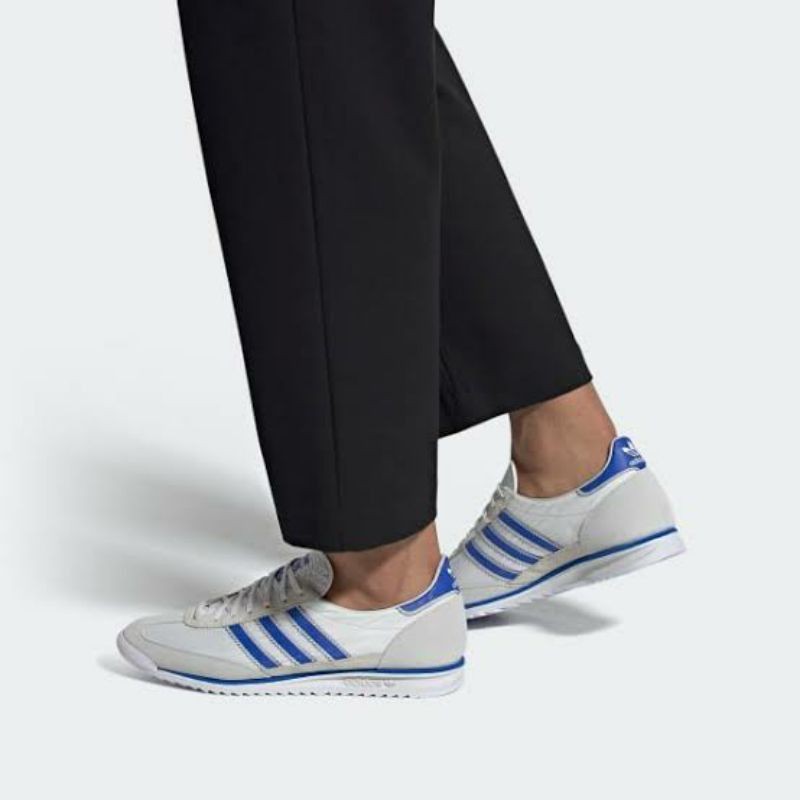 ADIDAS CASUAL SL72 WHITE STRIP BLUE ORIGINAL INDONESIA