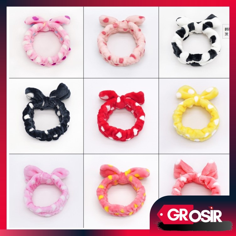 Grosir - B281 Bando Pita Warna / HeadBand Warna / Hiasan Rambut / Aksesoris Rambut