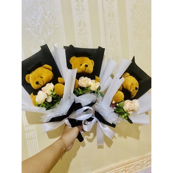 

Buket boneka coklat bouquet wisuda ultah anniversary hampers