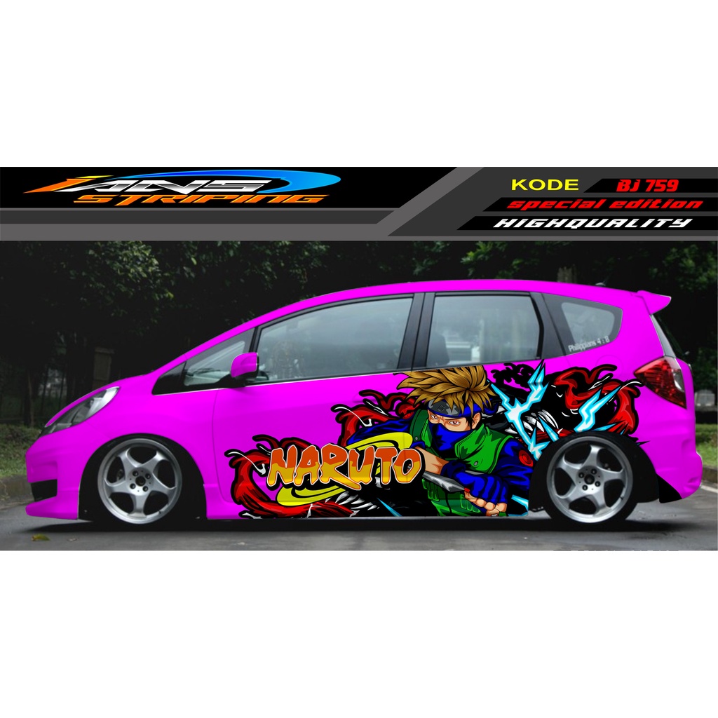 VARIASI STICKER MOBIL HONDA BRIO AGYA JAZZ AVANZA YARIS / DECAL STICKER MOBIL JAZZ / STIKER MOBIL