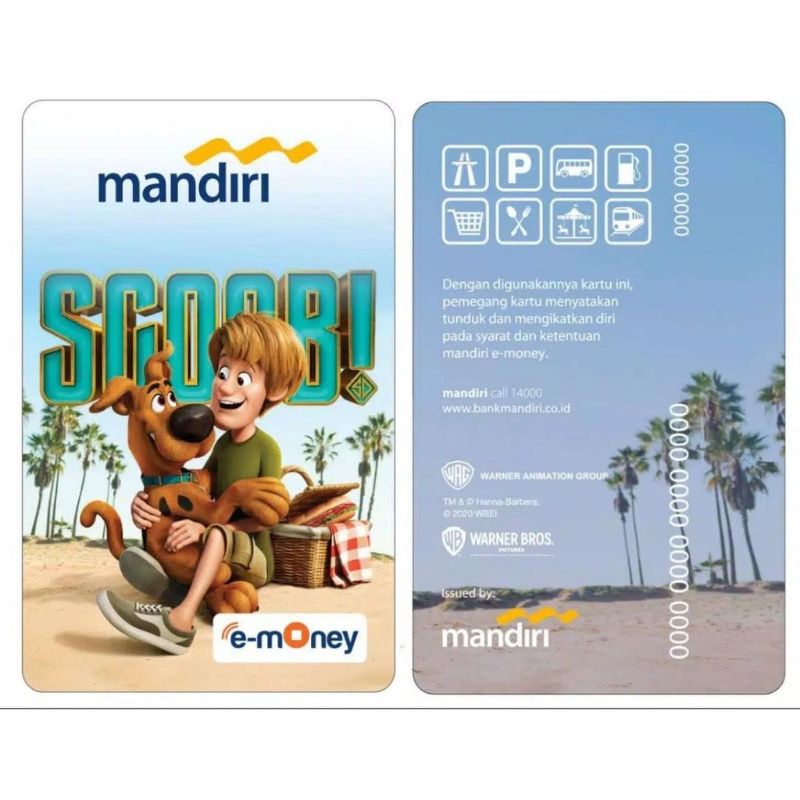 Mandiri eMoney Scoob! - Scoob &amp; Shaggy ORI /Like eTOLL Flazz Tapcash or Brizzi