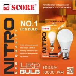 BOHLAM LED / LAMPU LED GARANSI 1 TAHUN SCORE NITRO 7W