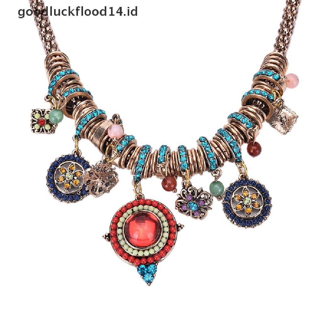 [OOID] New Gypsy Ethnic Tribal Turkish Boho Chain Bid Necklace Tassel Pendant Fringe ID