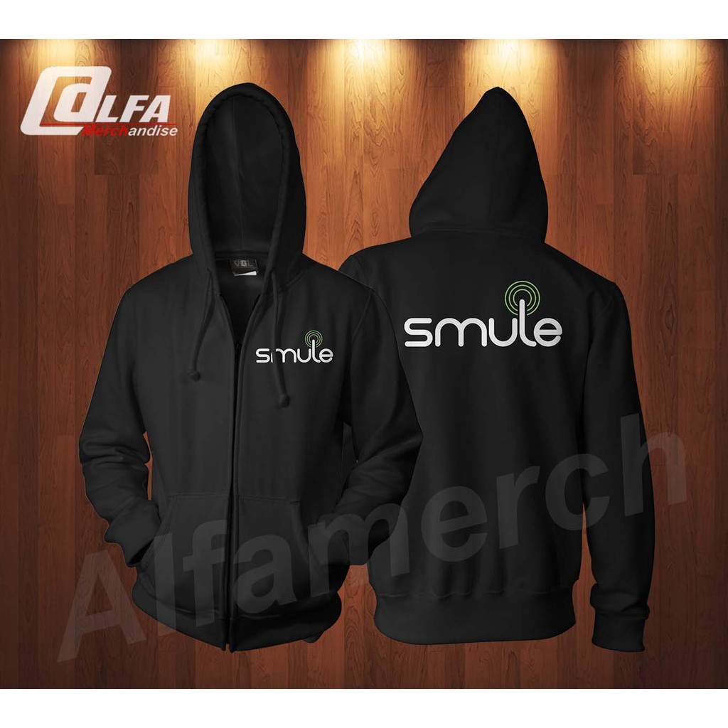 KEREN !!! Jaket Zipper SMULE Sweater Hoodie polos Distro TERLARIS
