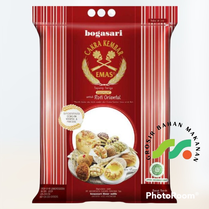 

PROMO [COD] TERIGU CAKRA KEMBAR EMAS ROTI ORIENTAL BOGASARI 5KG