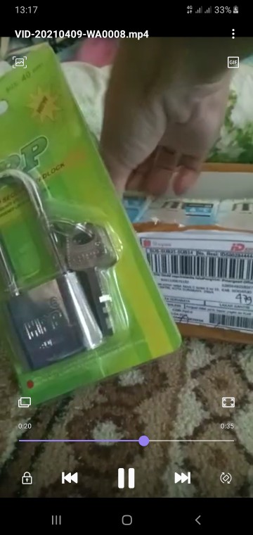 Gembok Putih 40 Mm Leher Panjang Hpp Murah