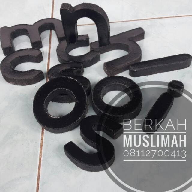 

Indoor/Papan Nama Kayu MDF per huruf T5 /bebas custom/harga per huruf