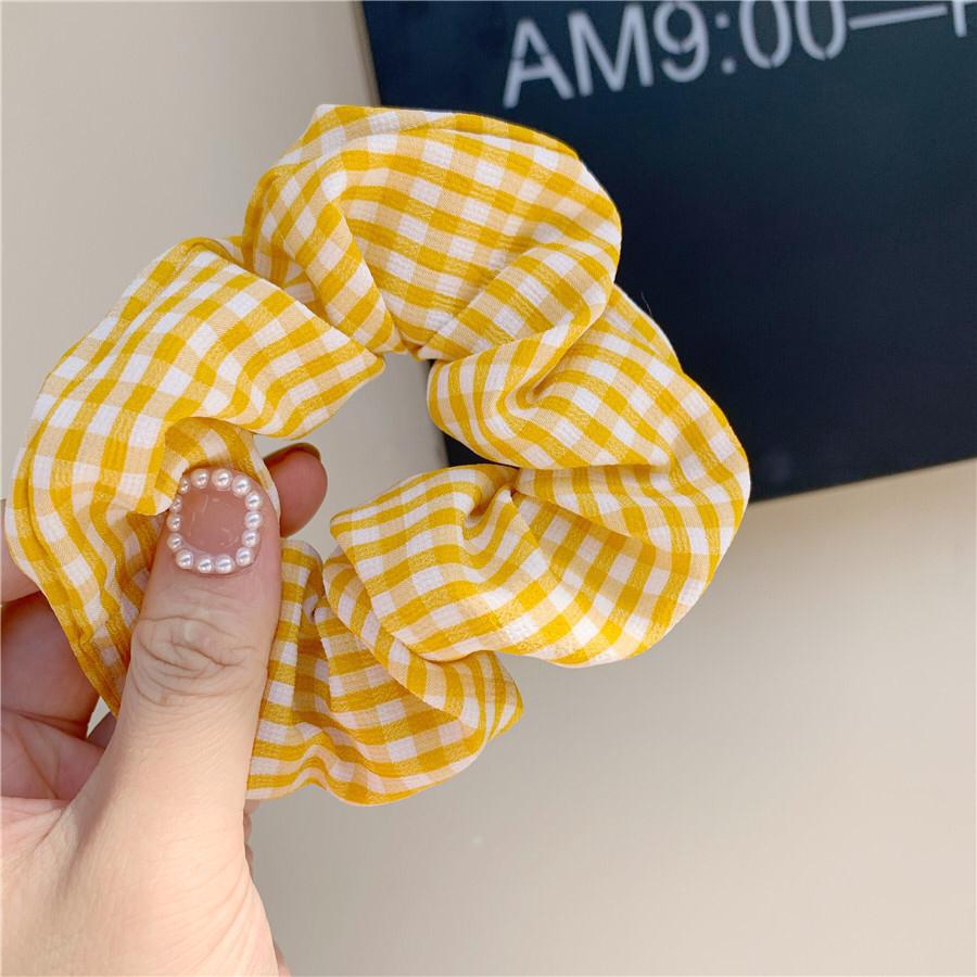 ☀ INDOLAND ☀ R184 Korea Ikat Rambut Kain Karet Wanita Scrunchie Elastis Kisi Tali Aksesoris Rambut