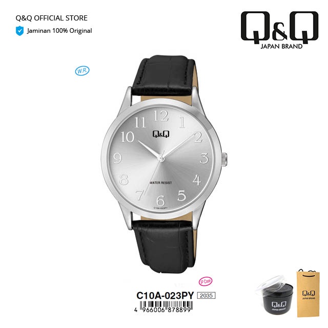 Q&Q QnQ QQ Jam Tangan Arloji Wanita Fashion Analog Kulit - C10 C10A Water Resist 3 BAR-2