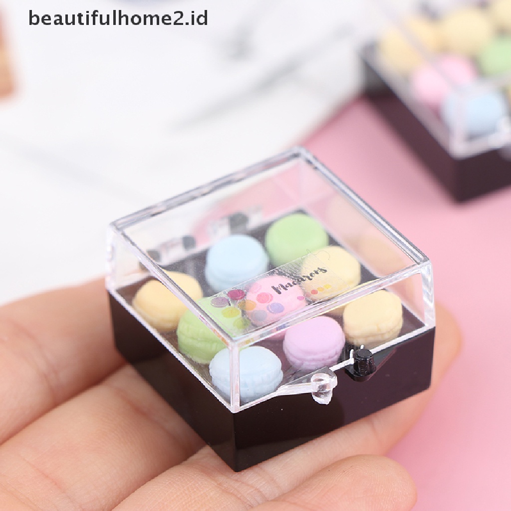 (Beautifulhome2) Buku Literatur Bahasa MandarinId 1 Set Mainan Miniatur Macarons Skala 1: 12 Untuk Dekorasi Dapur Rumah Boneka