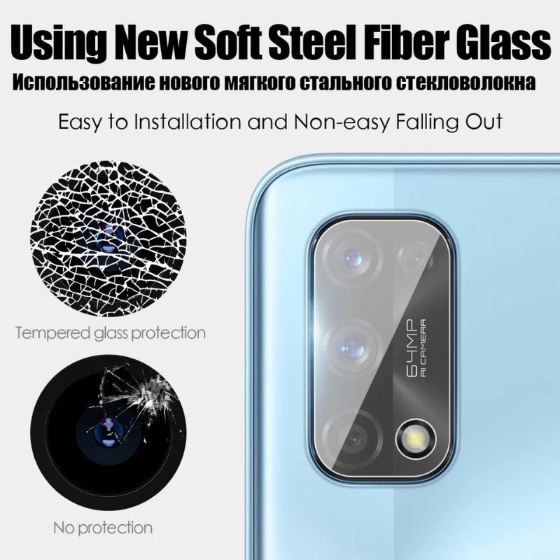 2in1 - Tempered Glass Blue Light Full Layar Kamera Realme Narzo 20 Pro TG Anti Gores Radiasi Premium