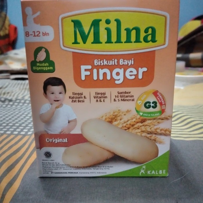 Milna Biskuit Bayi Finger Original 52gr 8+ Baby Biscuit 52 gr gram