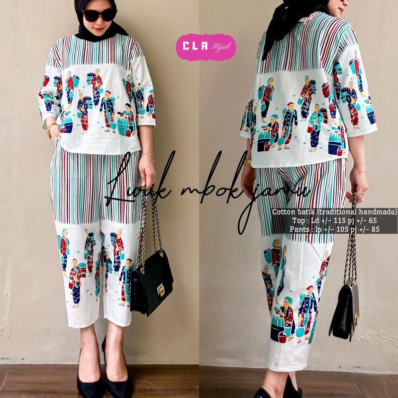 Ready Stok BISA COD Lurik mbok jamu ori by cla TUNIK BATIK STANDAR LD 104 | ATASAN WANITA TUNIK | TU
