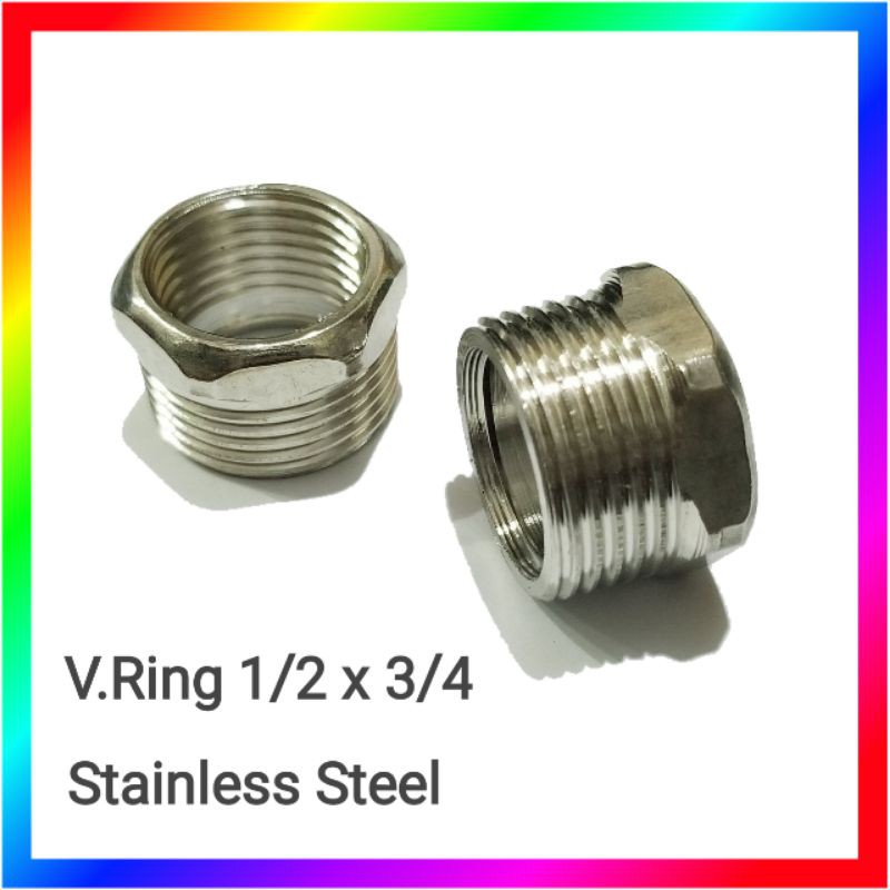 VRING V.RING 1/2 x 3/4 STAINLESS STEEL VLOK RING