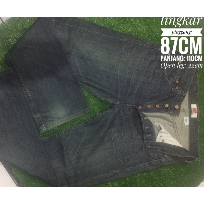 celana jeans pria levis 501 original second