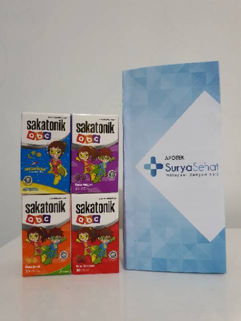 SakatoniK ABC isi 30 tablet hisap rasa Jeruk - Tutti Fruti - Strawberry - Anggur