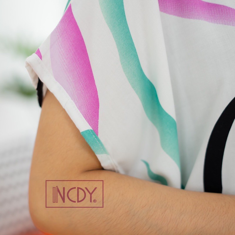 NCDY HOMEWEAR DASTER PENDEK SELUTUT RAYON PREMIUM LD 130cm BUSUI FRIENDLY KEKINIAN-2